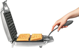 Bella - Belgian Flip Waffle Maker - Stainless Steel