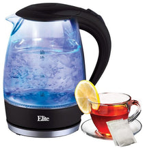 Load image into Gallery viewer, Elite Platinum - 7.2-Cup Electric Kettle - Black